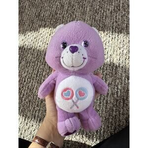 Care Bears SHARE BEAR 8" Purple Plush Stuffed Animal